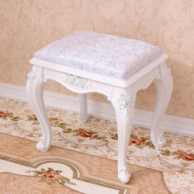 Fashion European Living Room Change Shoes Stool Dressing Stool Makeup Stool Chair Bedroom Wooden Bench 15%