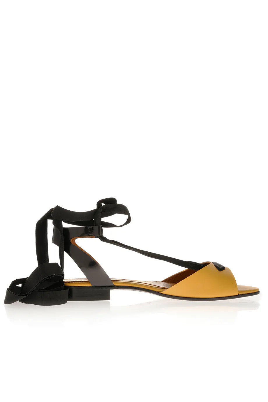 FENDI SUMMERTIME Curry Black Sandals