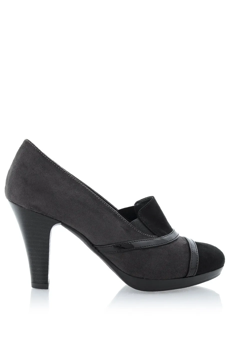 FIORELLA FIORELLA AMELIN Dark Gray Suede Heels