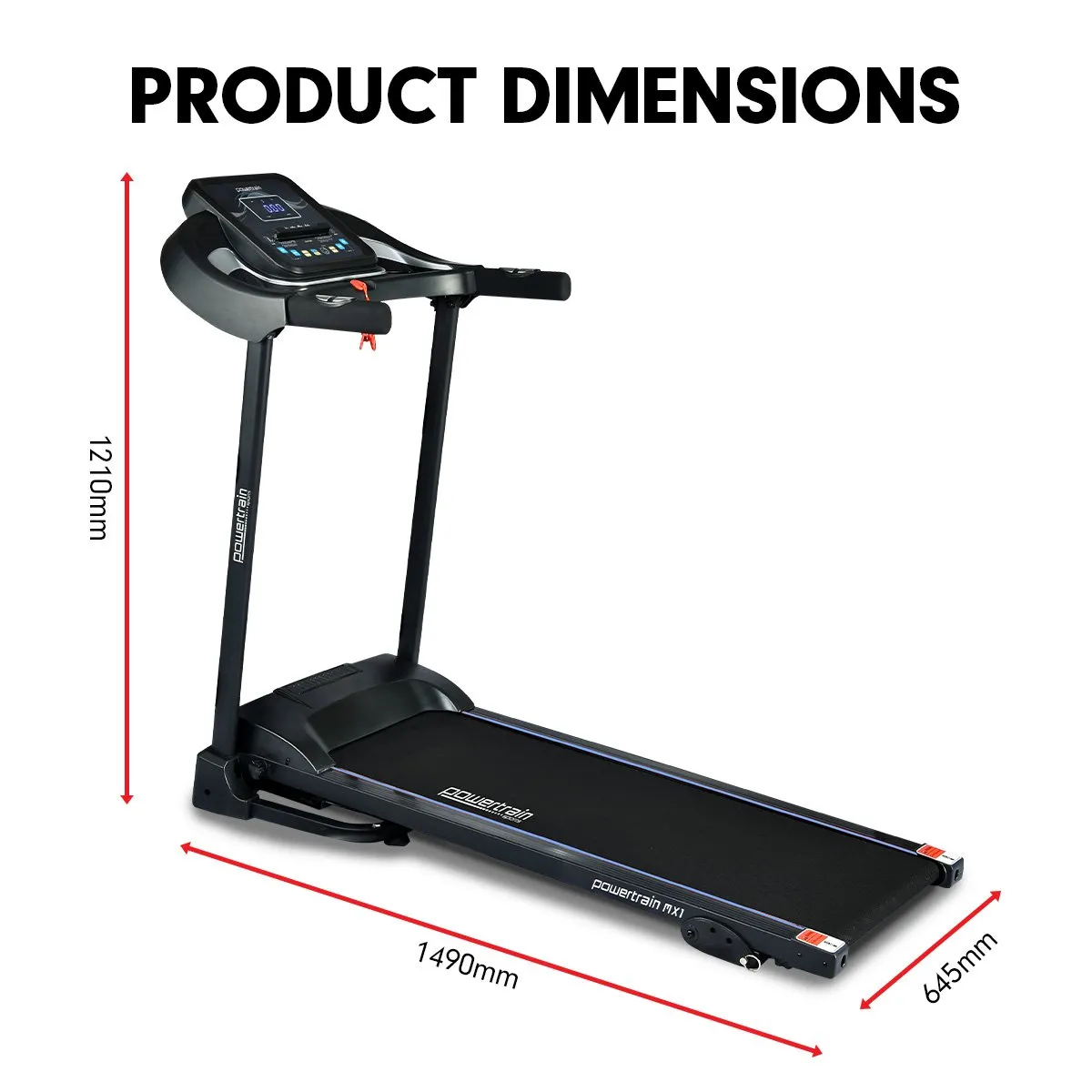 Foldable Home Treadmill with LED Display 1.0 hp Motor