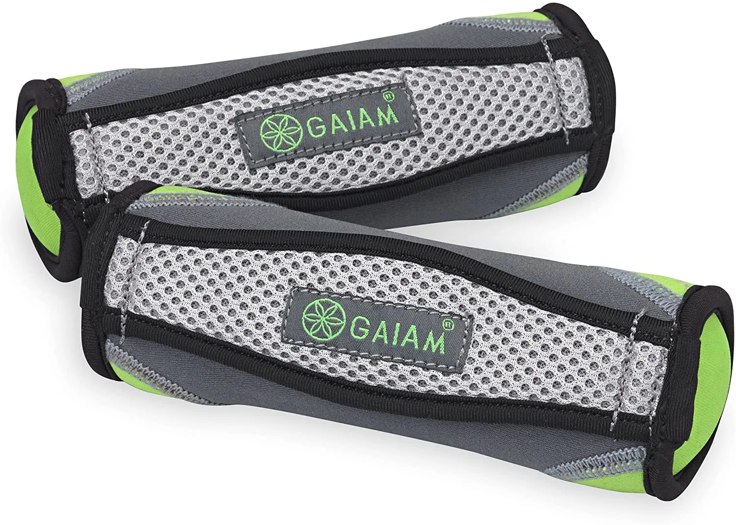 Gaiam Hand Weights for Women & Men Soft Dumbbell Walking Hand Weight Sets with Hand Strap - Walking, Running, Physical Therapy, Aerobics (Available in 2lb and 4lb Sets)