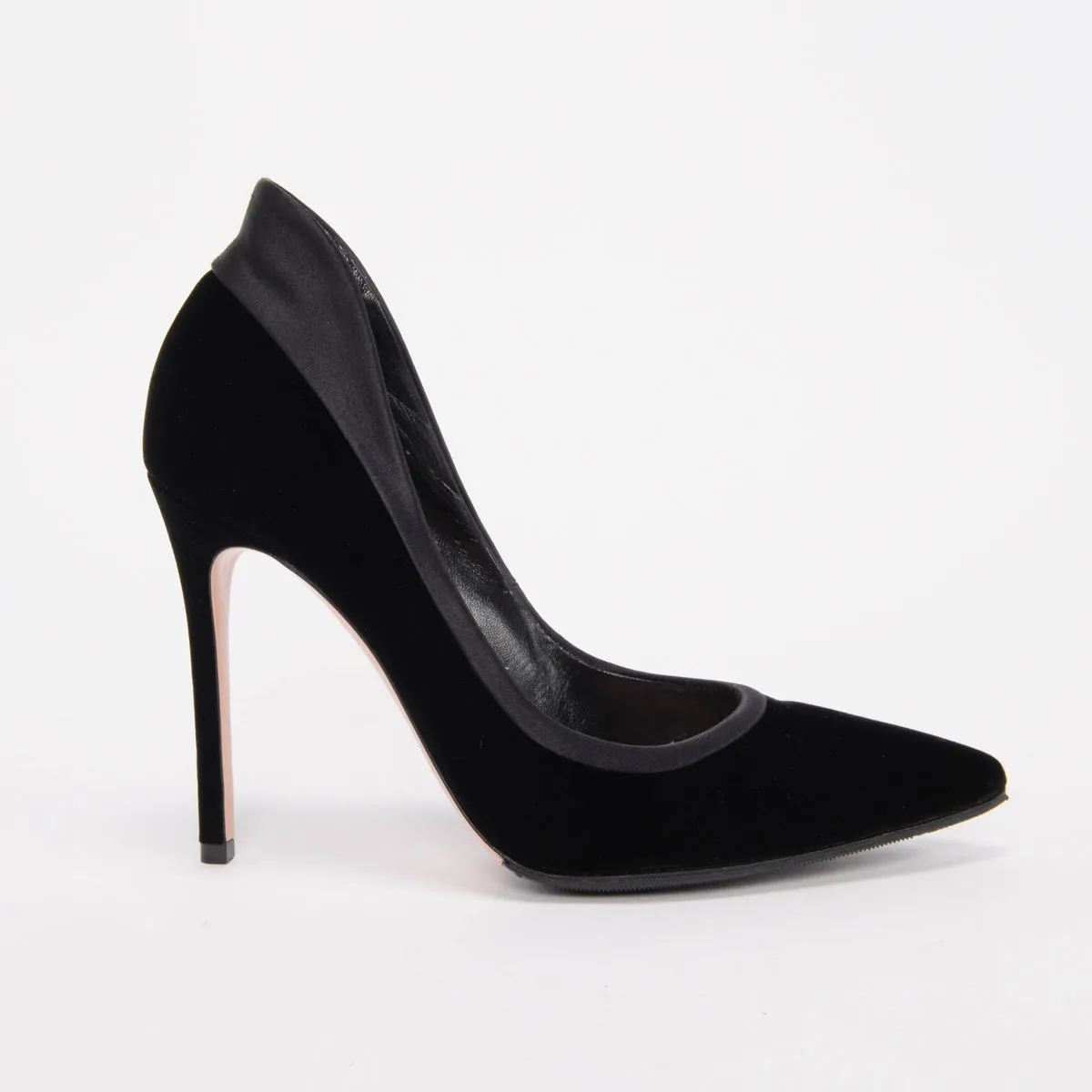 Gianvito Rossi Black Velvet Tuxedo 105 Pumps 40