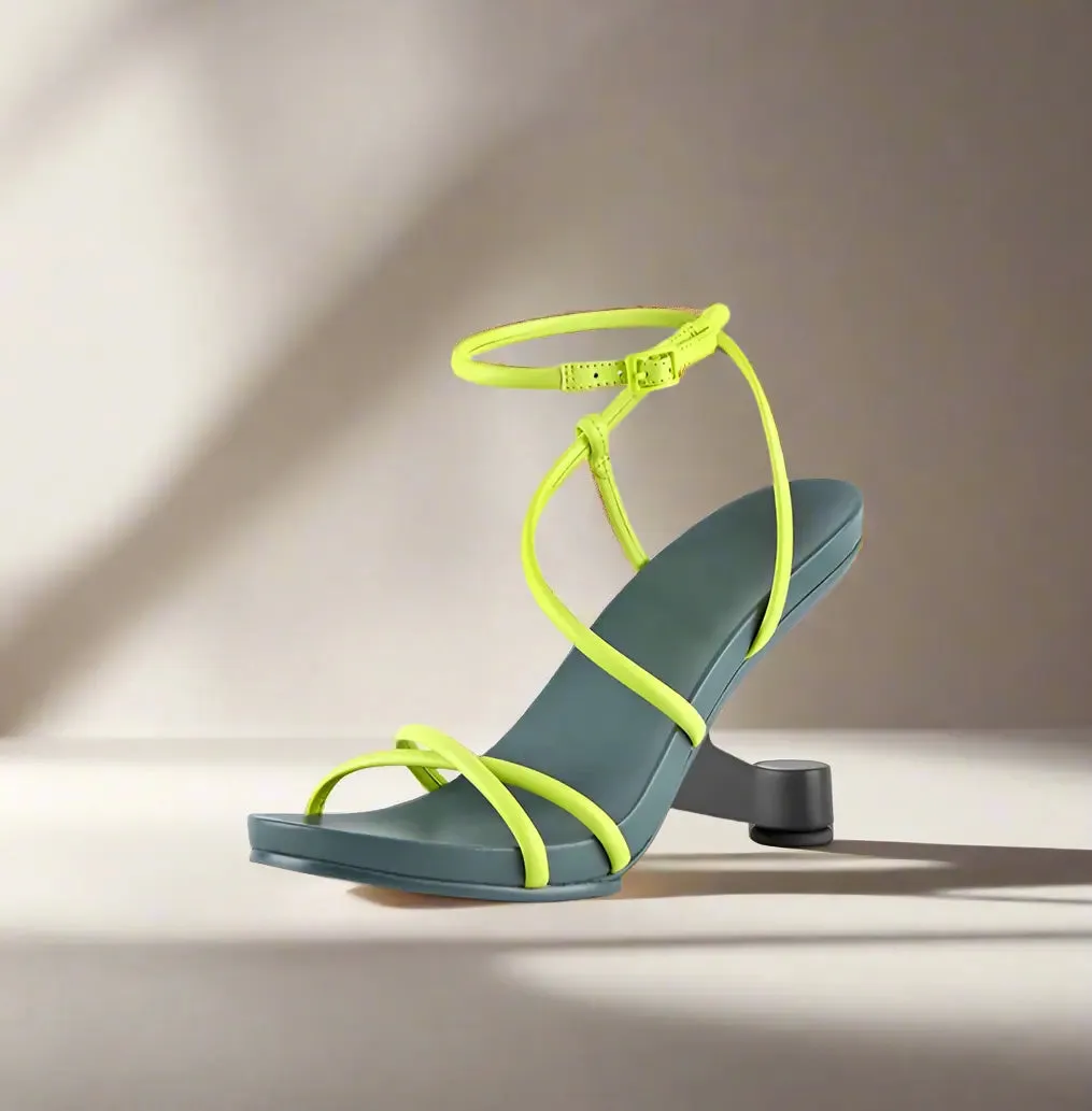 Gladys Green Open Toes Sandal