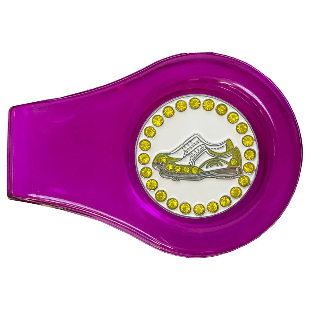 Golf Shoes (Yellow) Golf Ball Marker With Colored Clip