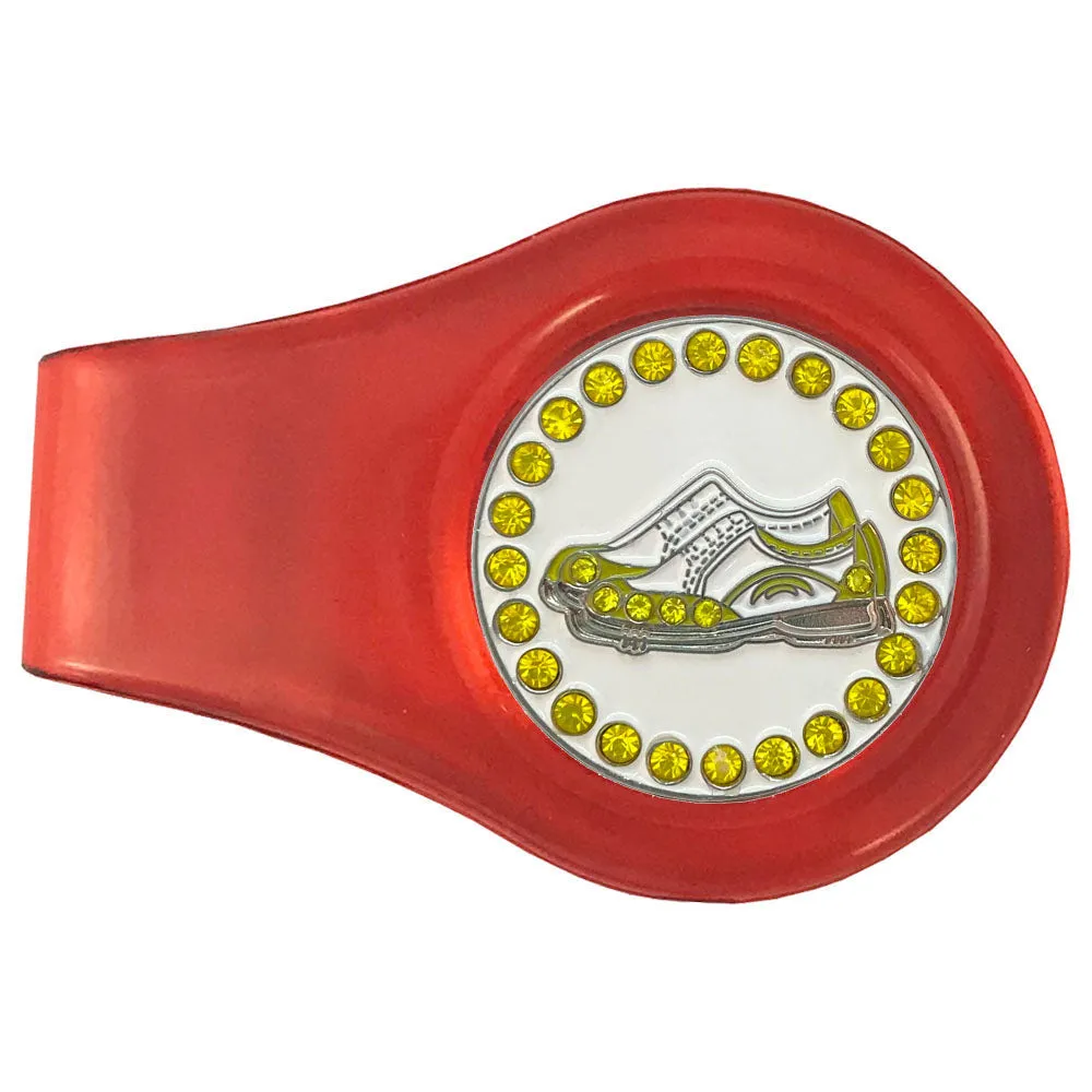 Golf Shoes (Yellow) Golf Ball Marker With Colored Clip