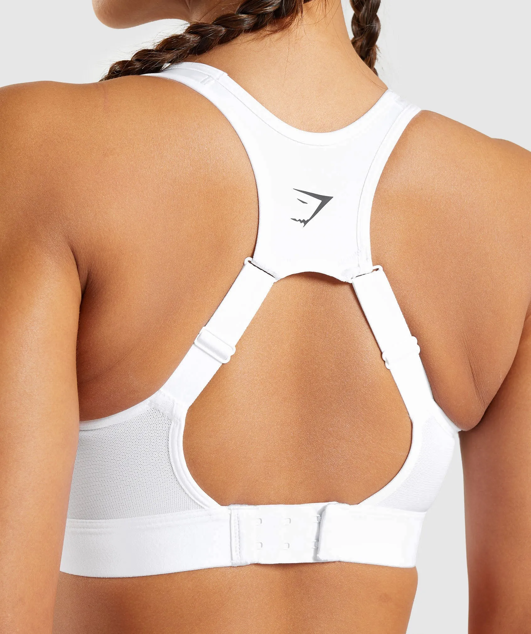 Gymshark Open Back Sports Bra - White