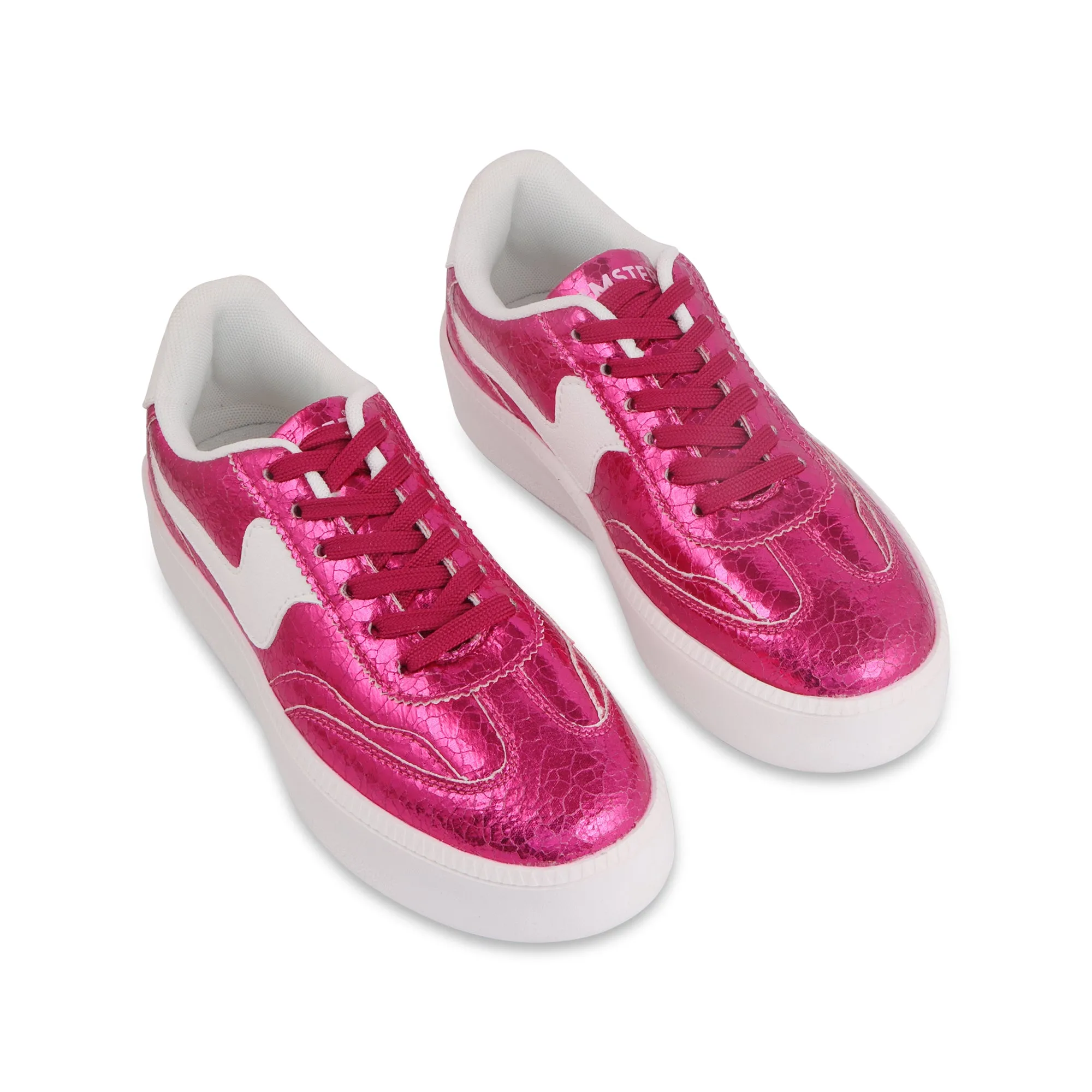 Hamster London Metallic Hot Pink Party Sneakers