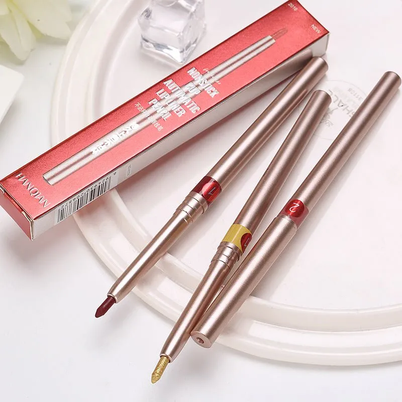 Han Qian waterproof automatic lip line pen should not touch the cup, red pen, lipstick, aunt, aunt, bite, dumb, no decolorization