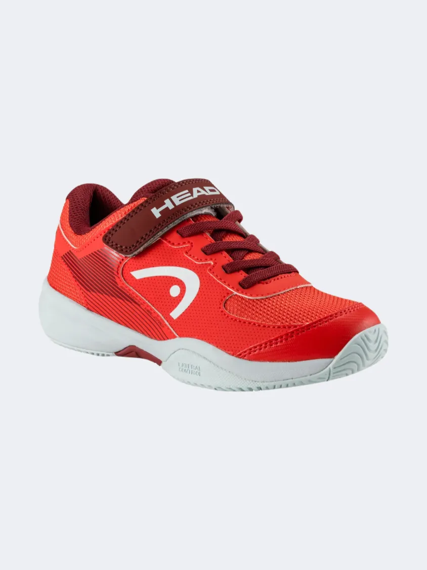 Head Sprint Velcro 3 Kids Tennis Shoes Red/White Ordr