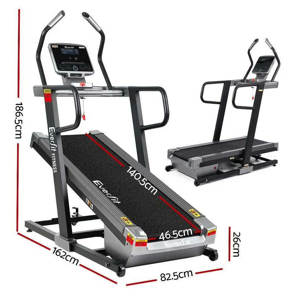 High Incline Treadmill with LED Display, Bluetooth - Everfit