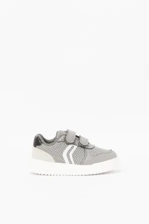 Infant Boys Grey Velcro Strap Sneaker