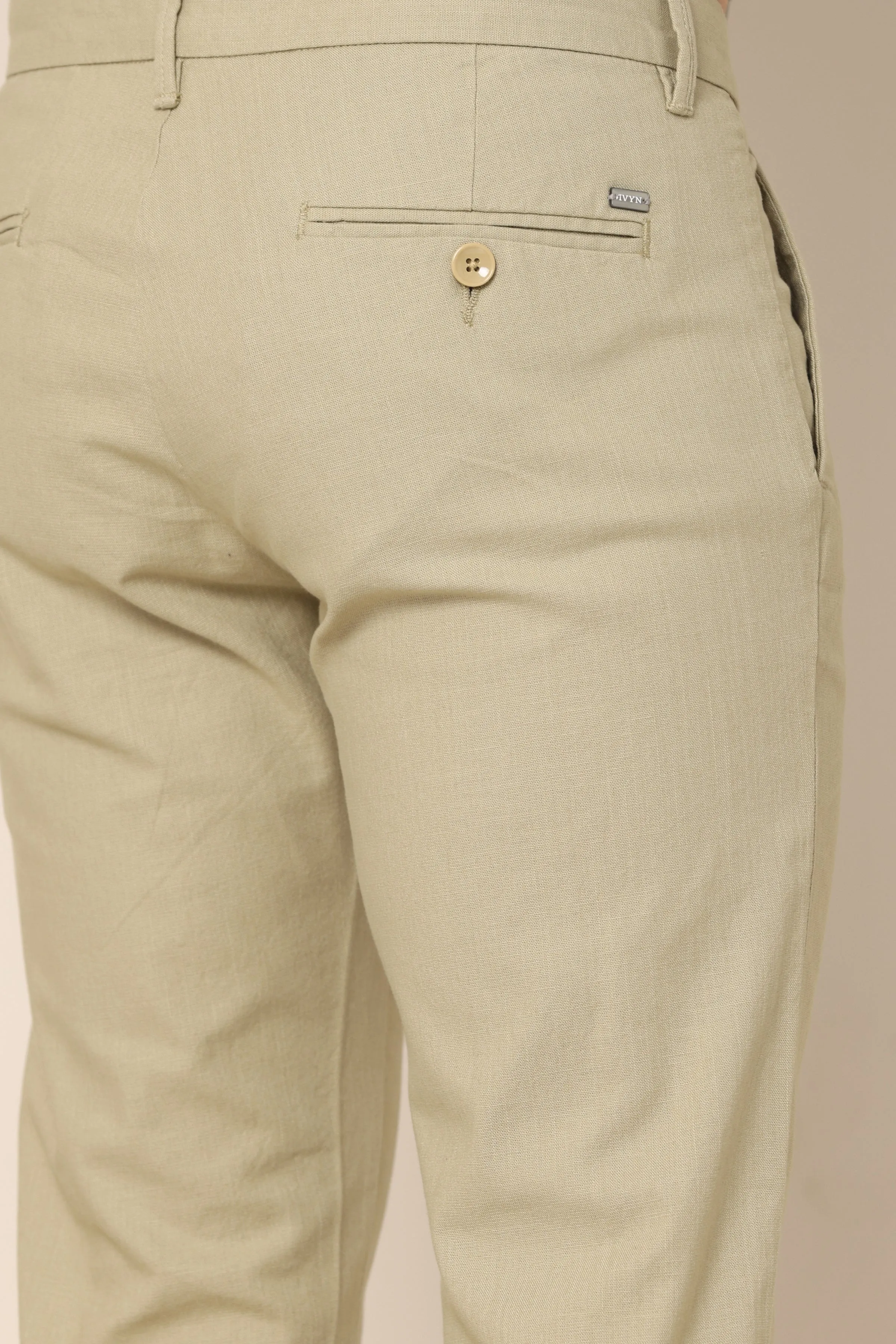 Ivyn Classic Khaki Cotton Pants