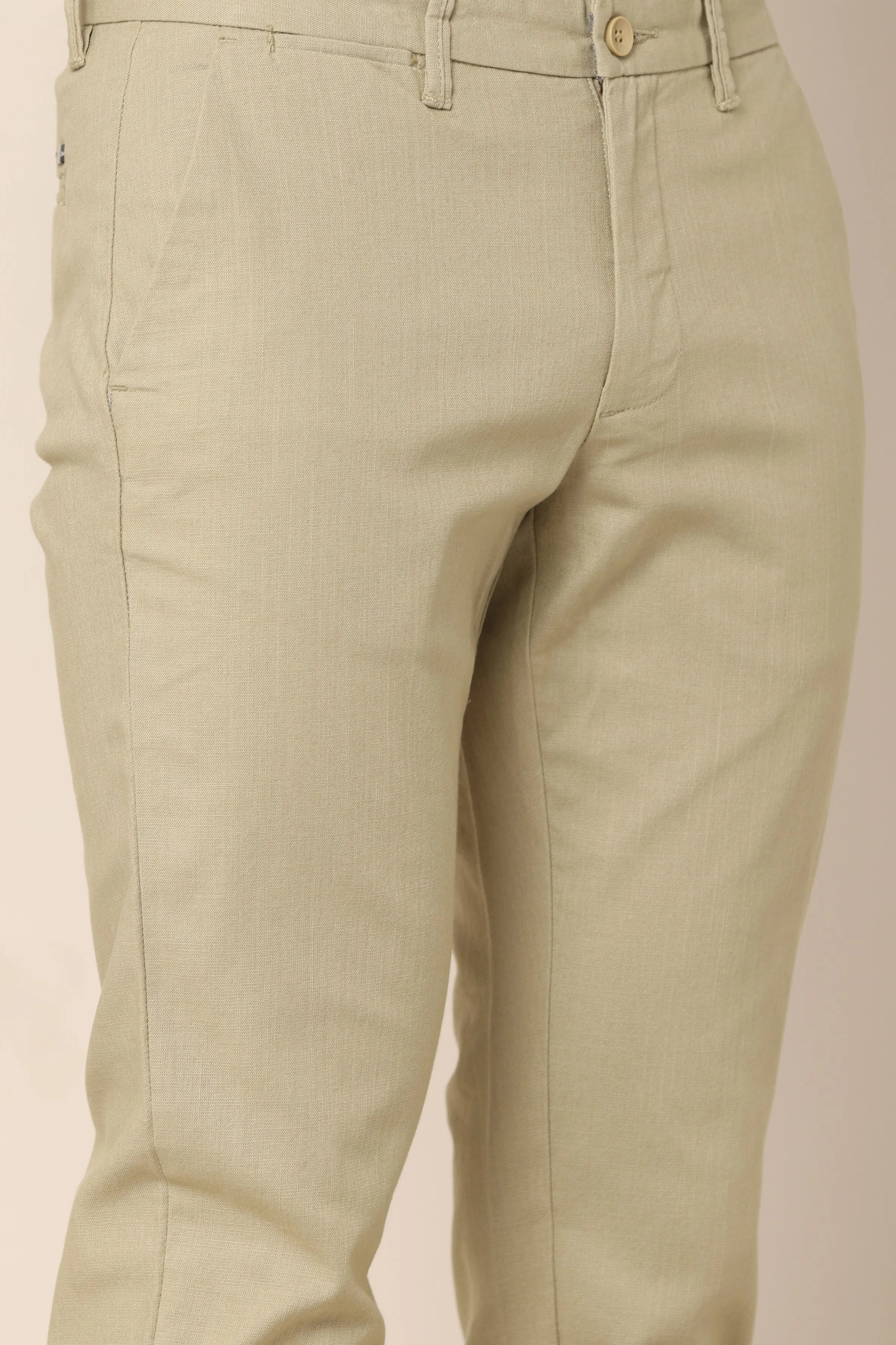 Ivyn Classic Khaki Cotton Pants