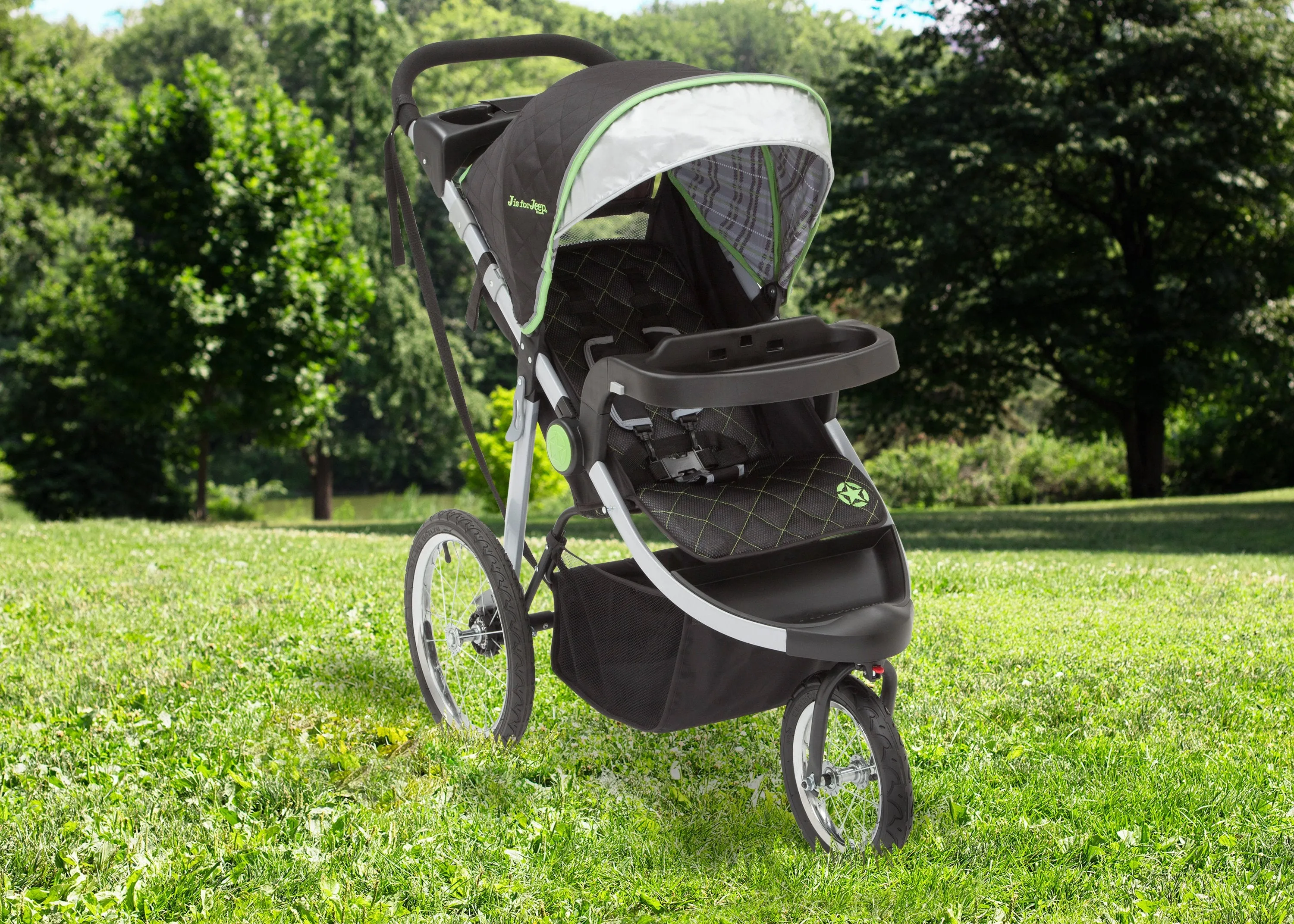 J is for Jeep® Brand Cross-Country All-Terrain Jogging Stroller