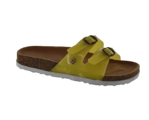 Jelly Footwear Sandal 2 Strap Slide Style Yellow