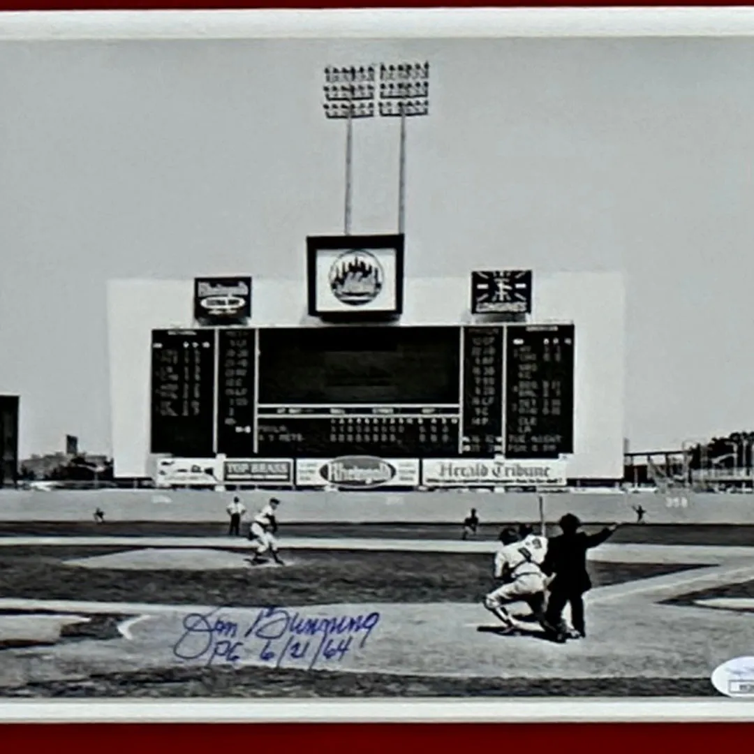 Jim Bunning Hand Signed & Framed 8x10 Photo (JSA)