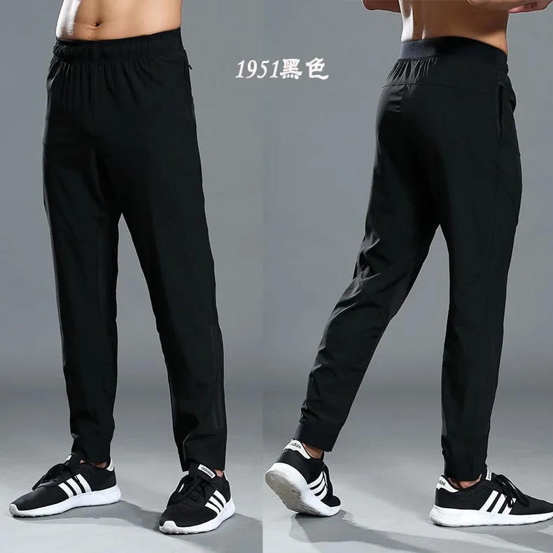 jogging pants Dry Fit training pants running pants men Joggers cycling sport pants full length black trousers pockets sportswear