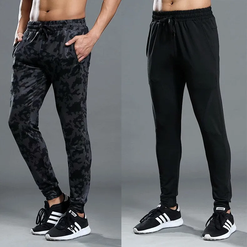 jogging pants Dry Fit training pants running pants men Joggers cycling sport pants full length black trousers pockets sportswear