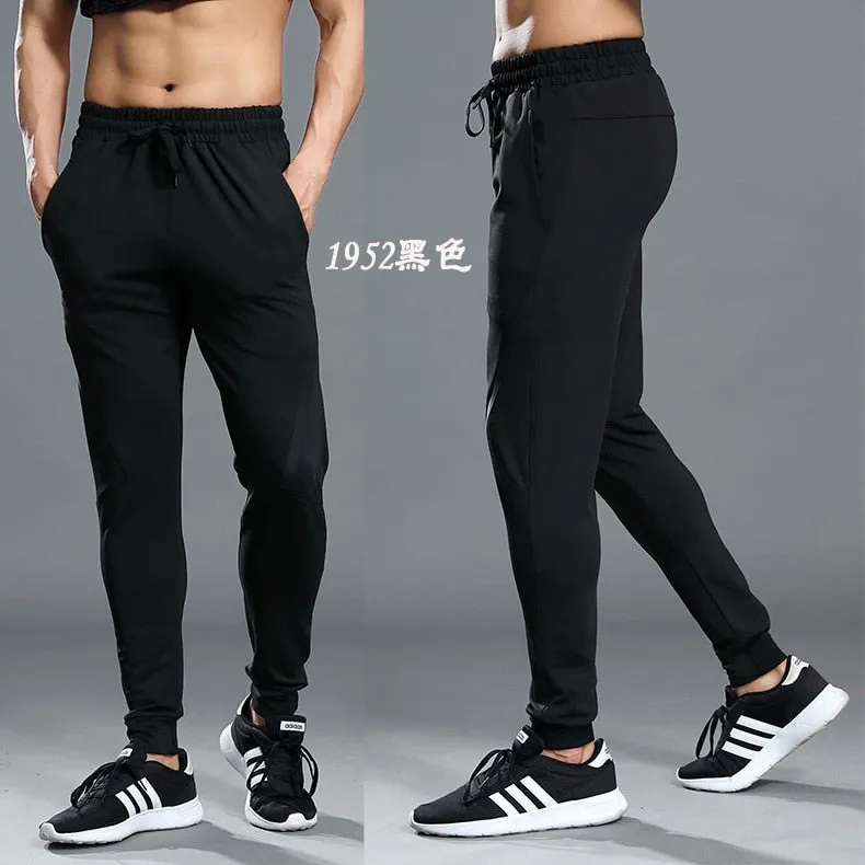 jogging pants Dry Fit training pants running pants men Joggers cycling sport pants full length black trousers pockets sportswear