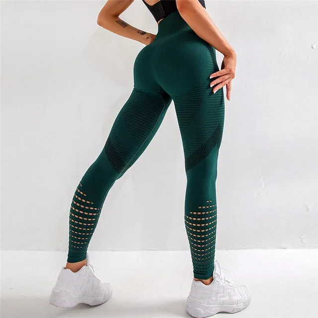 Kaminsky Ombre Seamless Leggings Push Up Fashion Pants High Waist Workout Jogging For Women Athleisure Training Leggings