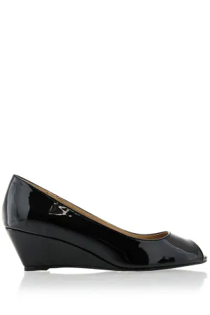 KATRINA Black Low Wedges