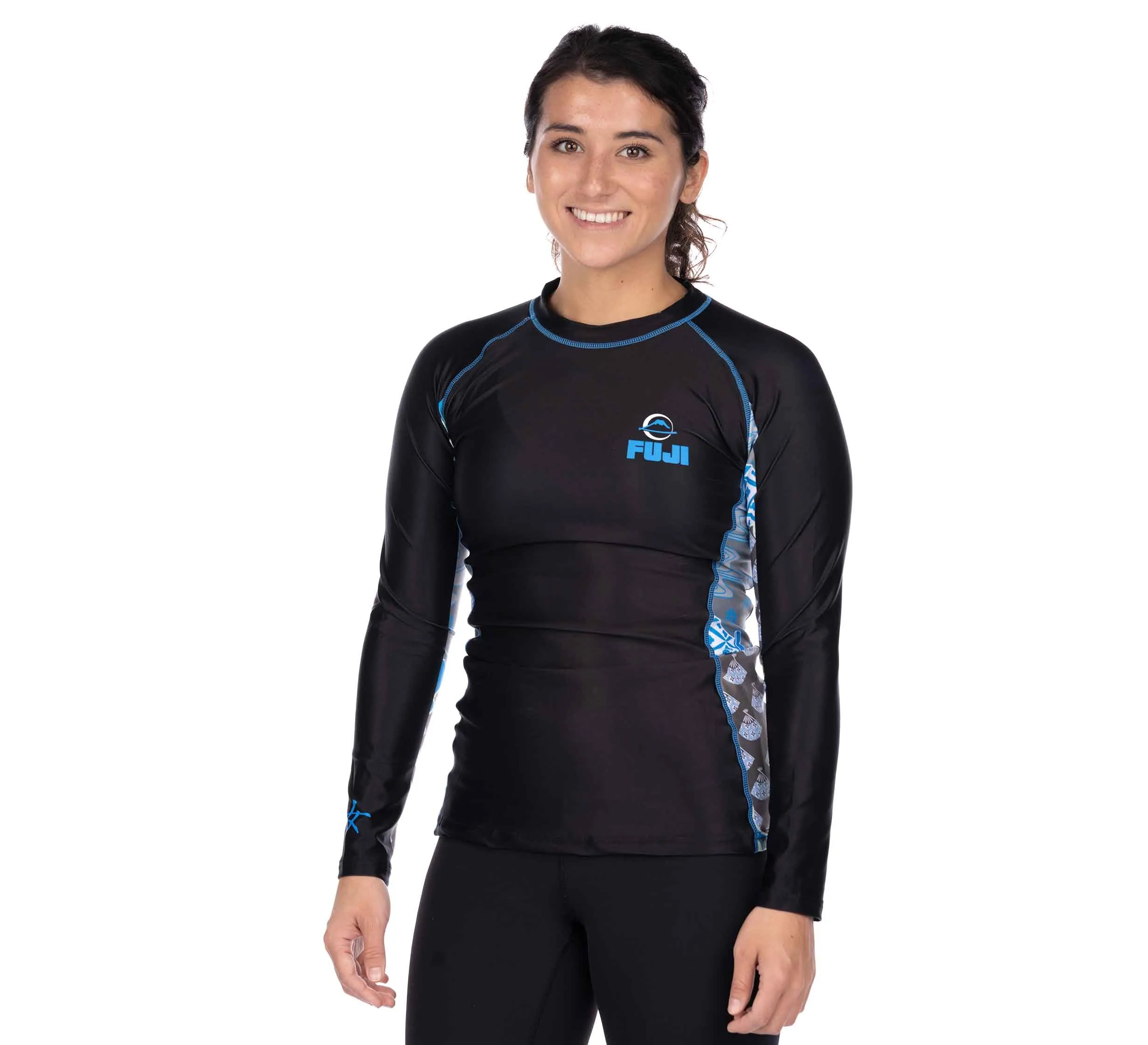 Kimono Kid's Long Sleeve Rashguard Blue