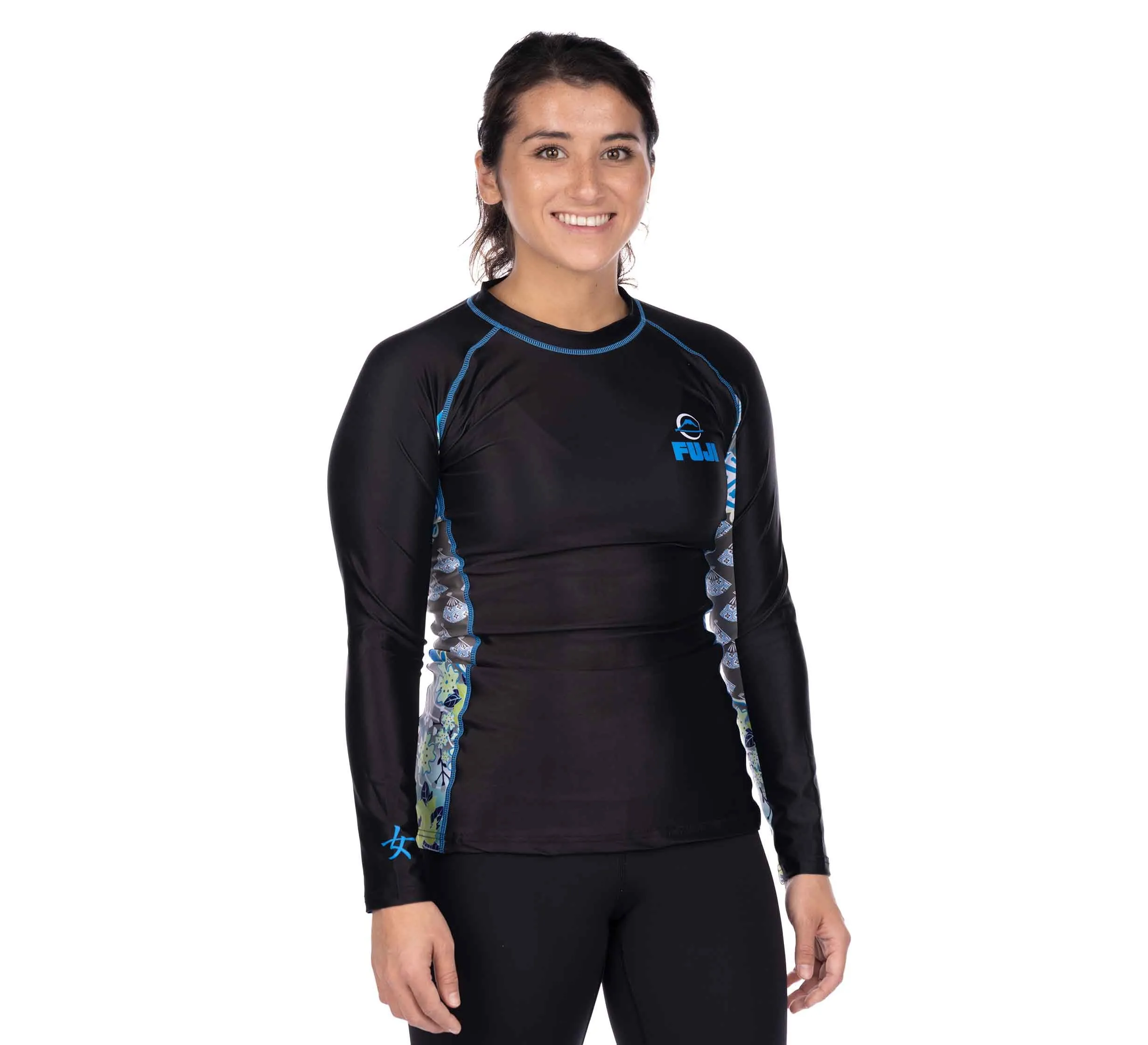 Kimono Kid's Long Sleeve Rashguard Blue