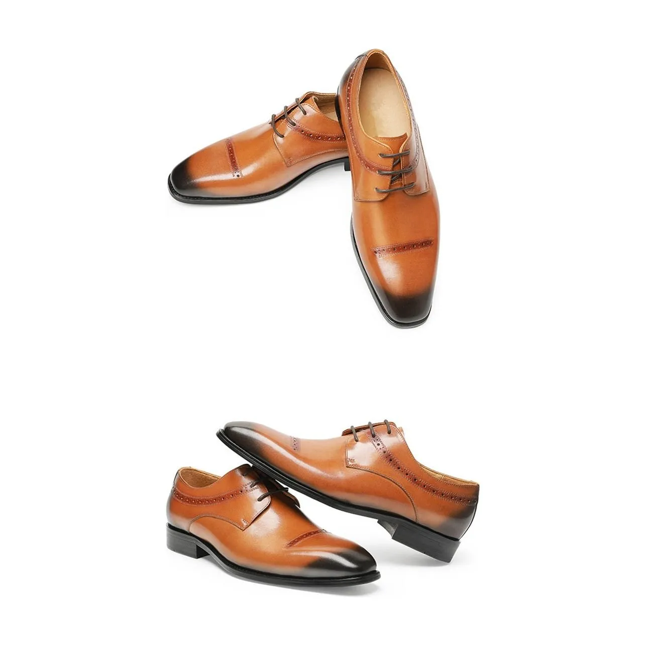 LaceLux Exotic Pointed Toe Dress Shoes