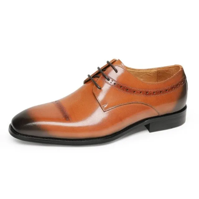 LaceLux Exotic Pointed Toe Dress Shoes