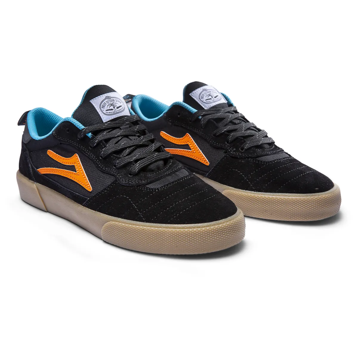 Lakai x Poler Cambridge Shoes - Black / Multi Suede