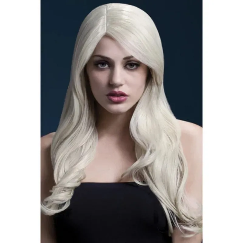 Long Blonde Wig with Side Part - Nicole