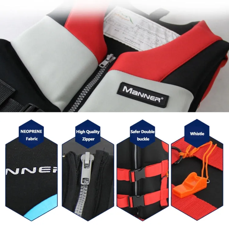 MANNER QP2030 Adult Buoyancy Vest Swimming Aid Life Jacket, Size:S(Red)