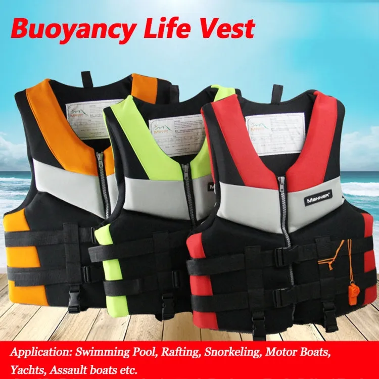 MANNER QP2030 Adult Buoyancy Vest Swimming Aid Life Jacket, Size:S(Red)