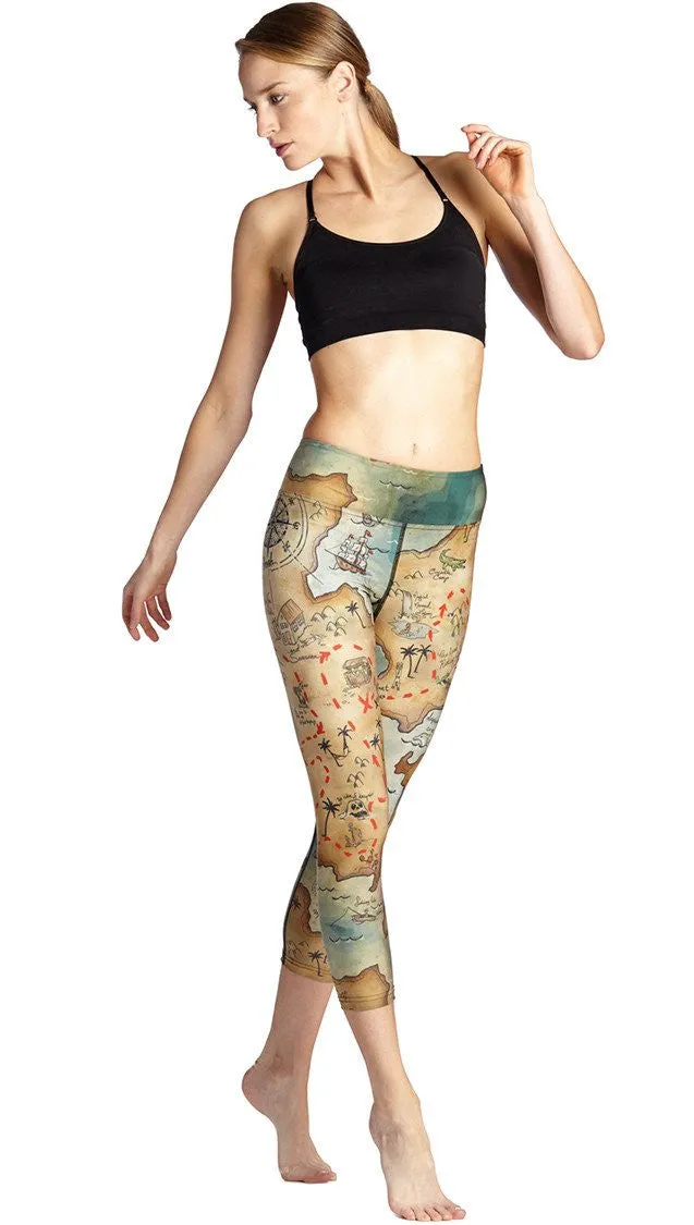 Map - Triathlon Capri Leggings - CUSTOM ORDER