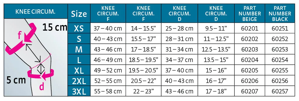 medi protect Seamless Knit Knee Support w/ Silicone Top Band