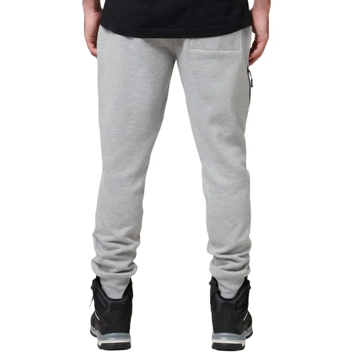 Mens Hard Yakka Xtreme Jogger Fleece Trackie Pant Grey