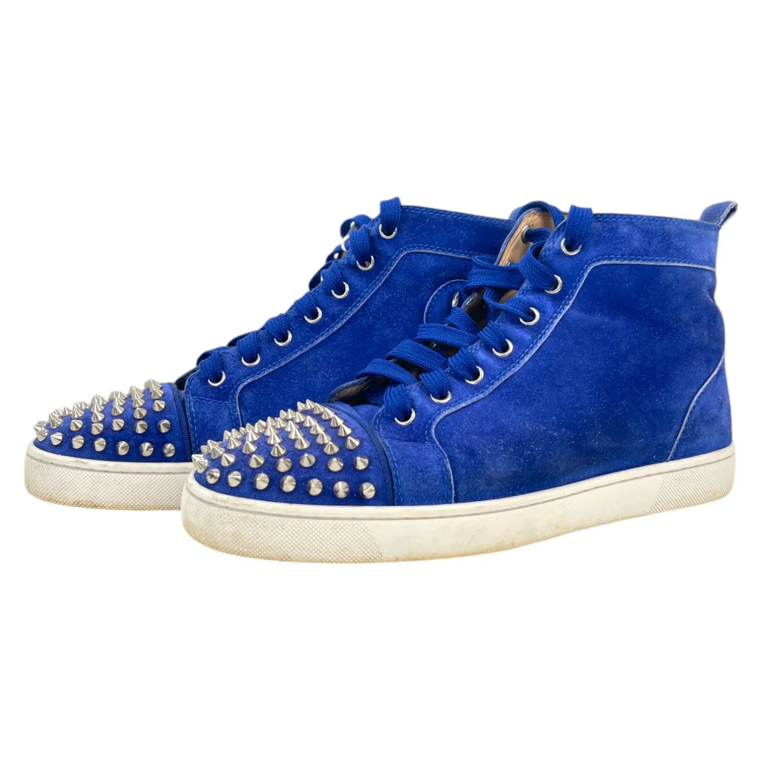 Men's Spikes High Top Low Trainers Blue Size EU 40 / UK 6