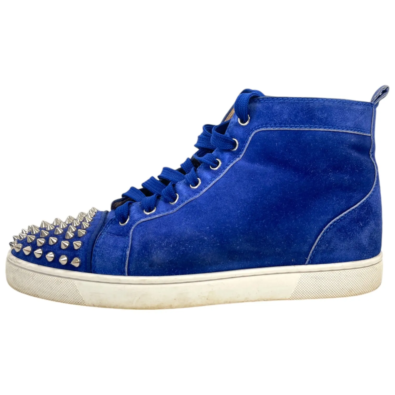 Men's Spikes High Top Low Trainers Blue Size EU 40 / UK 6