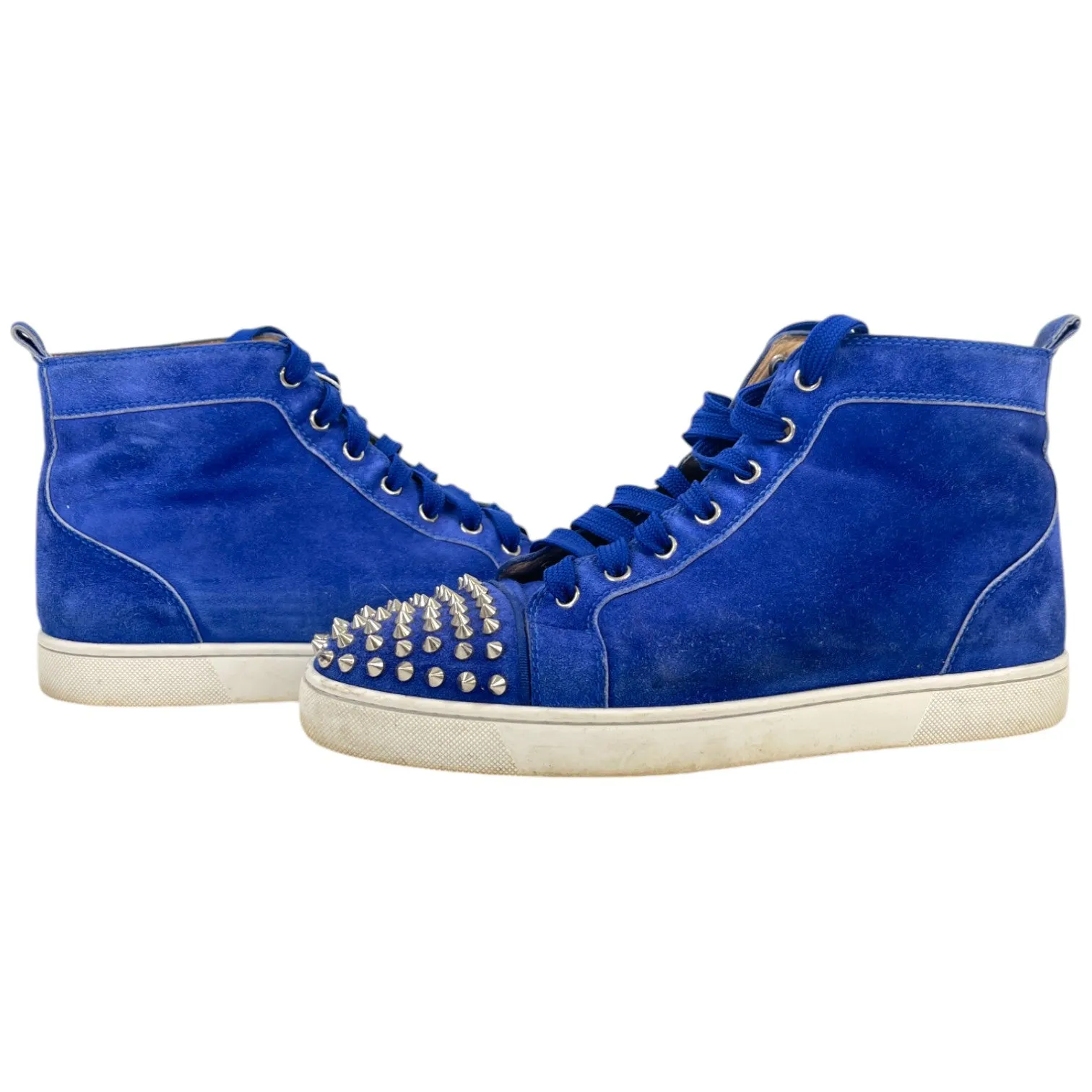 Men's Spikes High Top Low Trainers Blue Size EU 40 / UK 6