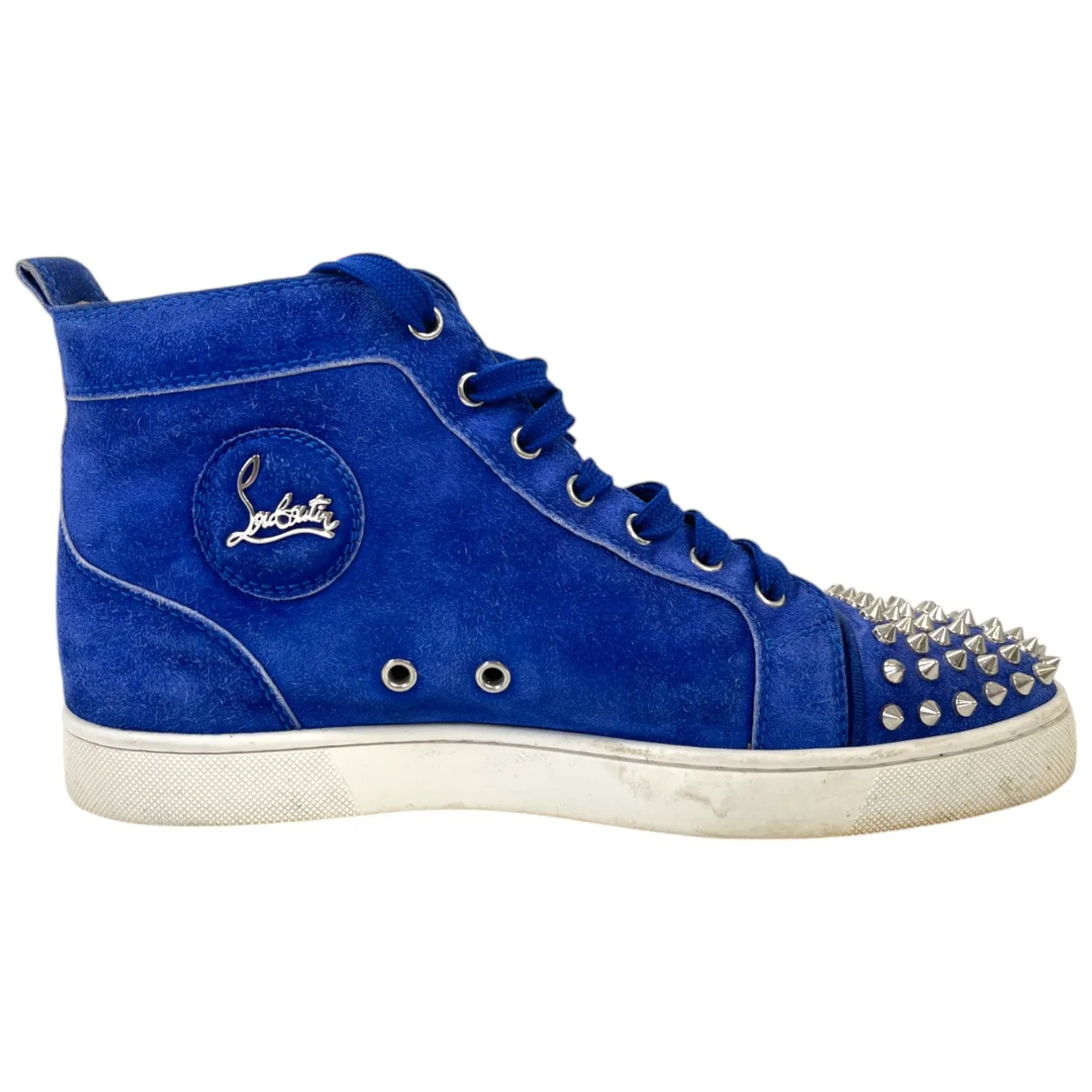 Men's Spikes High Top Low Trainers Blue Size EU 40 / UK 6