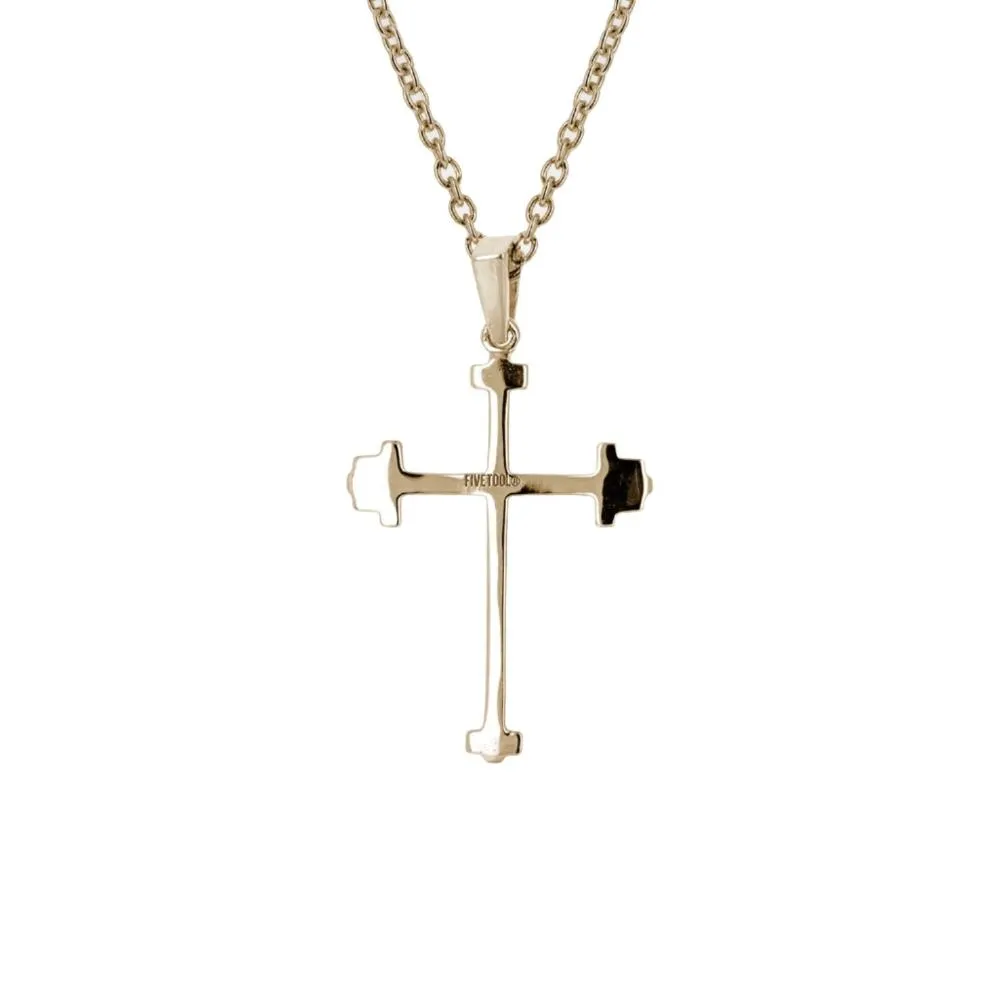 Mini Athlete's Cross Necklace | Gold