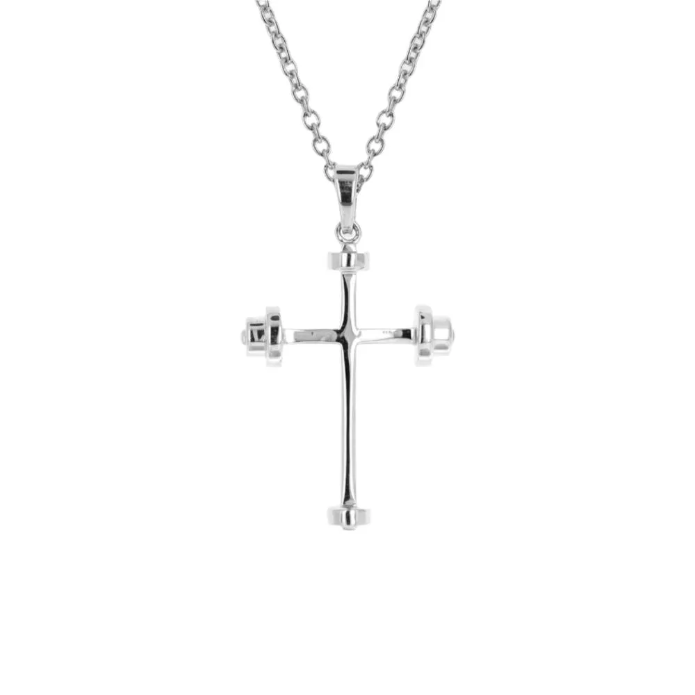 Mini Athlete's Cross Necklace | Gold