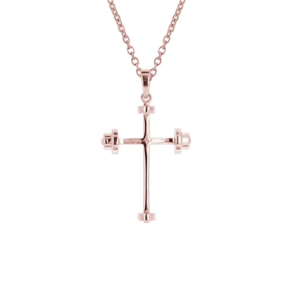 Mini Athlete's Cross Necklace | Gold