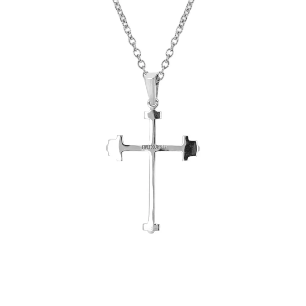 Mini Athlete's Cross Necklace | Sterling