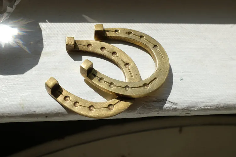 Mini Brass Horse shoes