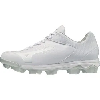 Mizuno Womens Wave Finch Select Nine Moulded Baseball/Softball Cleat - White/White