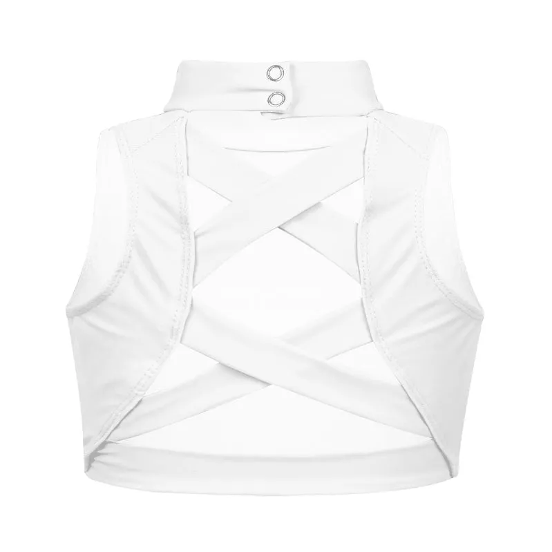 Mock Neck Crop Top