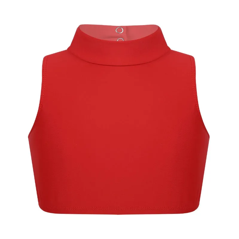 Mock Neck Crop Top