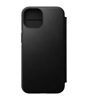 Modern Leather Folio Nomad Leather iPhone 14 Black