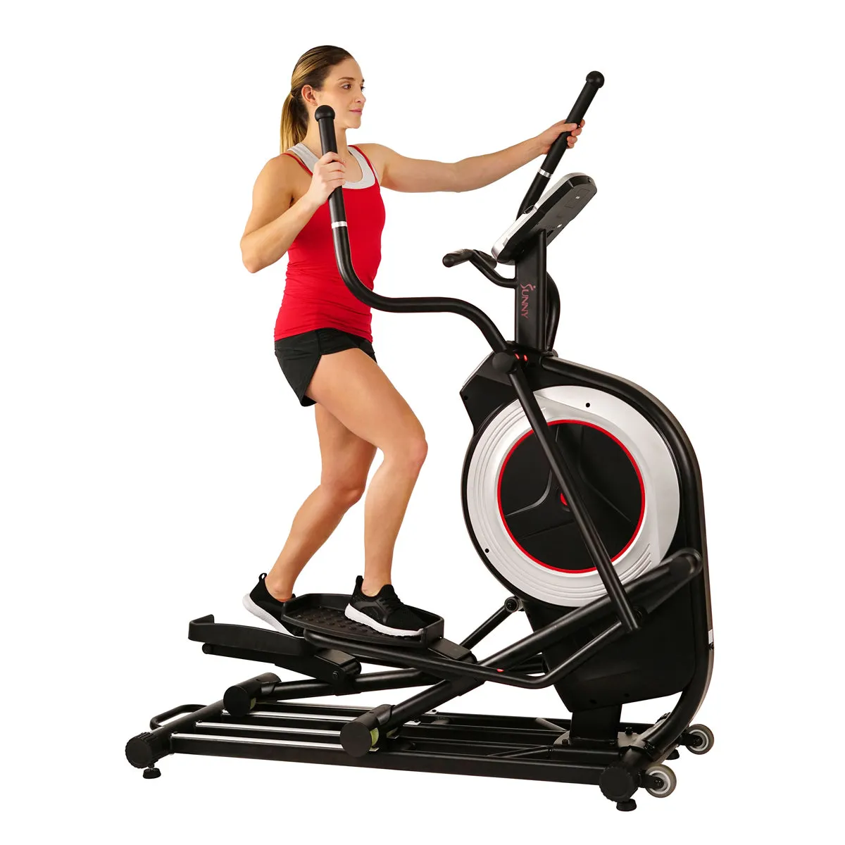 Motorized Elliptical Machine Trainer w/ Heart Rate Monitoring